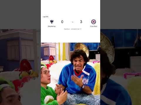 🙃¡Así vivió la afición de CRUZ AZUL la goleada a RAYADOS! 🚂 #shorts #tudn