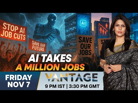 LIVE: AI Takeover Is Here? US Firms Cut A Million Jobs Amid Disruption | Vantage with Palki Sharma