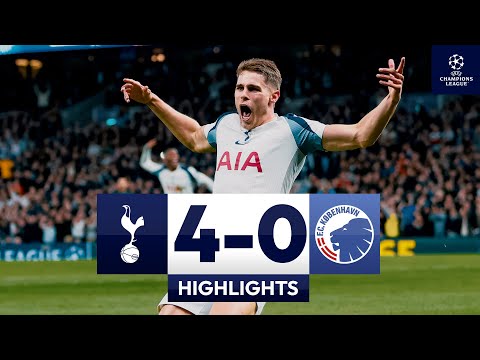 Micky van de Ven scores WONDER GOAL! | Spurs 4-0 Copenhagen | Champions League Highlights