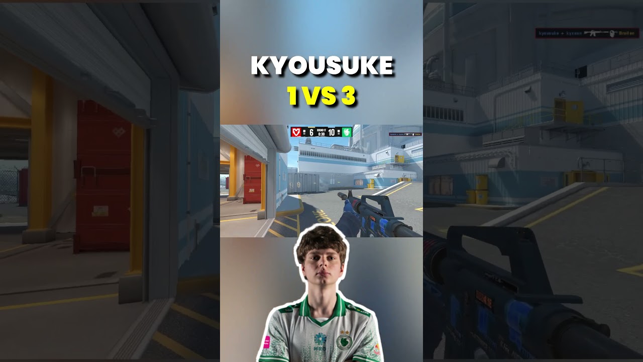 KYOUSUKE 1 VS 3 #memes #cs2 #gaming #funny