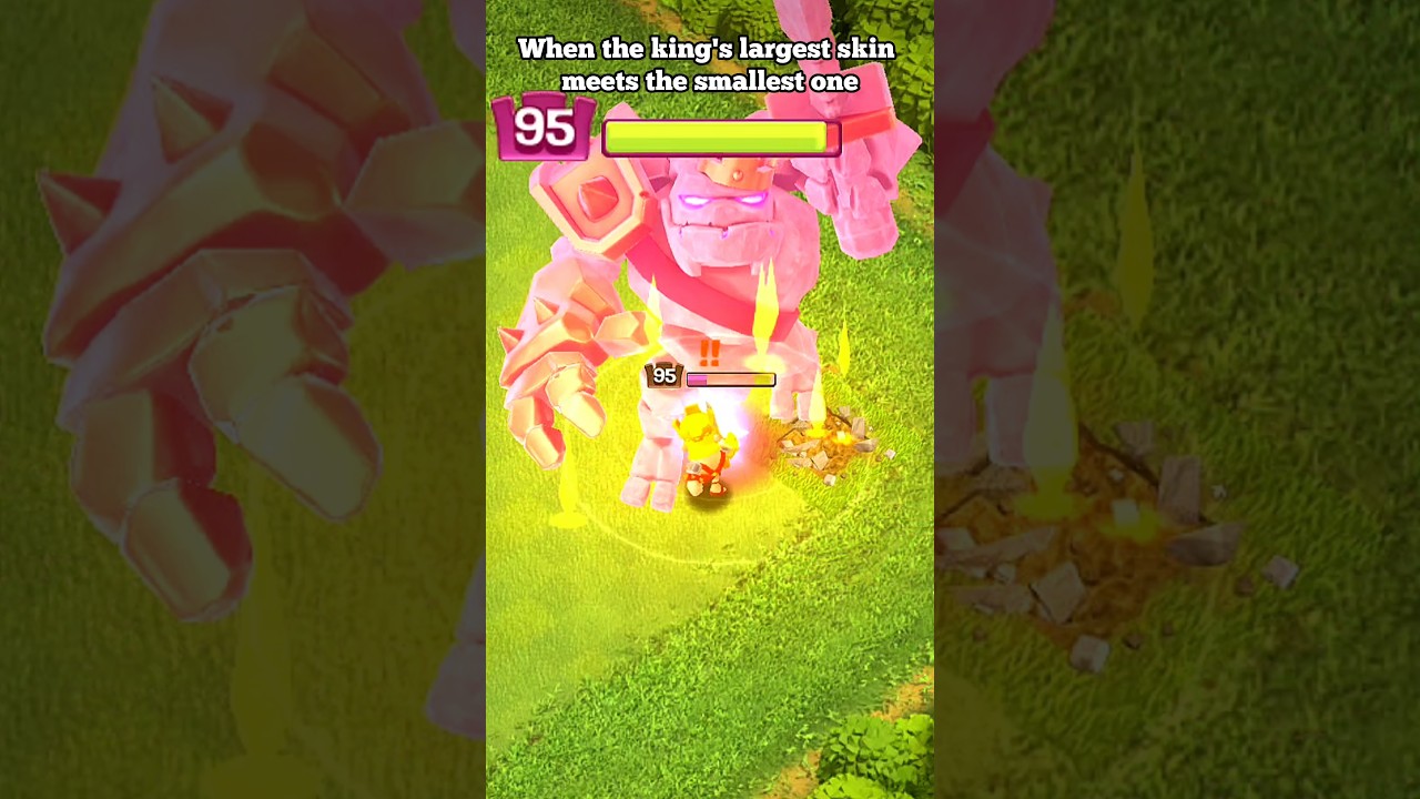 Clash of Clans: King’s Largest Skin vs Smallest 🛡️