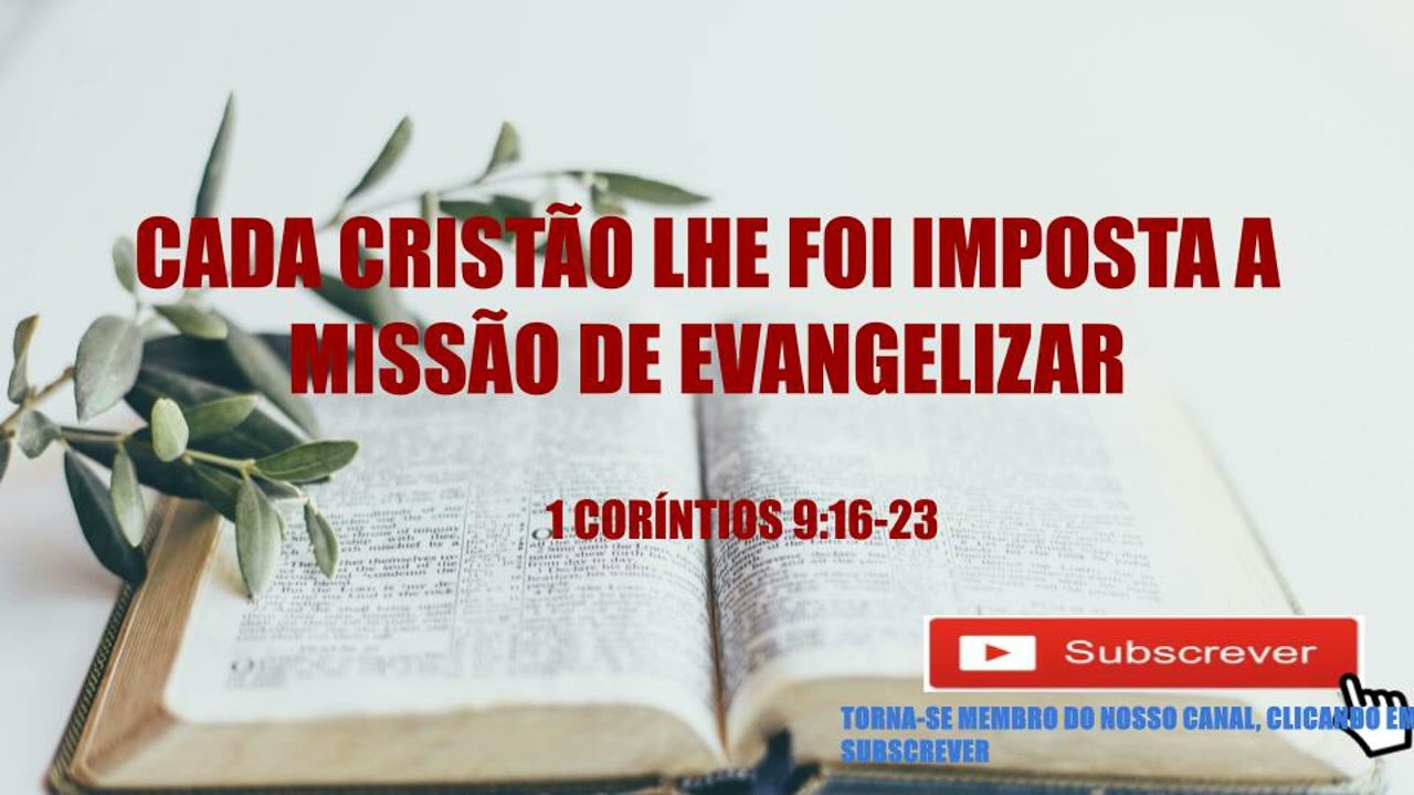 Meditação 31/10/2025: A Missão de Evangelizar para Cada Cristão ✝️