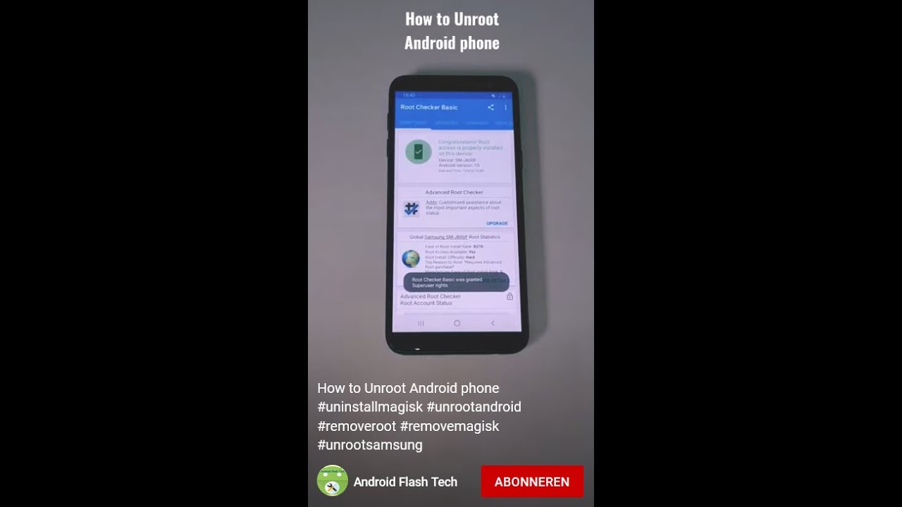 Unroot Android Phones Easily 🔧