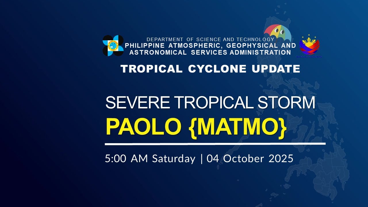 Urgent Update: Severe Tropical Storm 'PAOLO' (MATMO) Hits Philippines – October 4, 2025 🌧️
