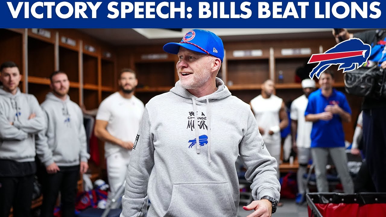 Sean McDermott's Win Speech vs. Lions 🏈