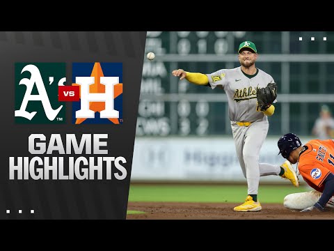 Athletics vs. Astros Game Highlights (7/25/25) | MLB Highlights