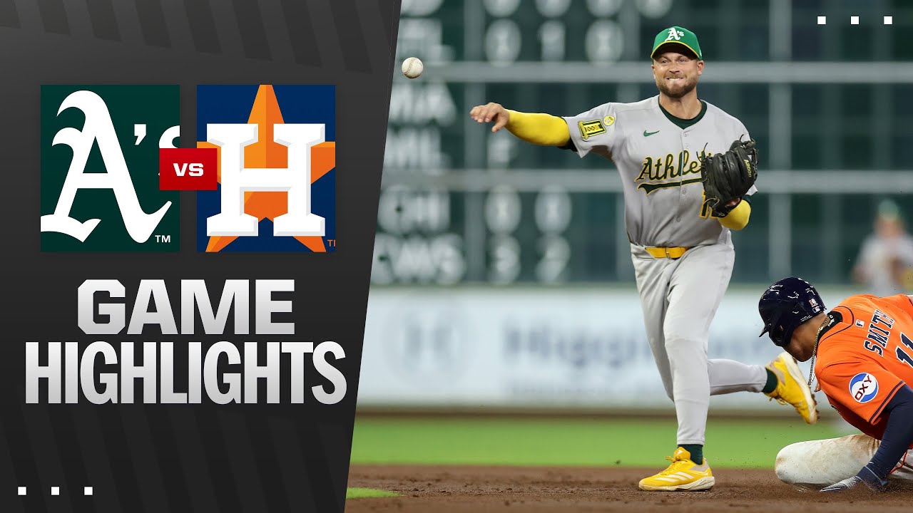 Athletics vs. Astros Full Game Highlights | Exciting MLB Action on 7/25/25 ⚾