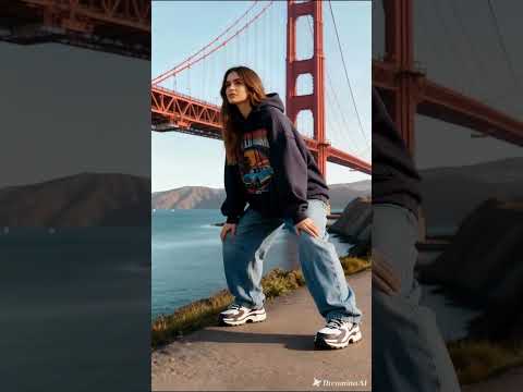 Golden Gate Groove Hip Hop Moves 🌉💃🔥 #GoldenGateDance #HipHopShorts #SanFranciscoVibes #AI