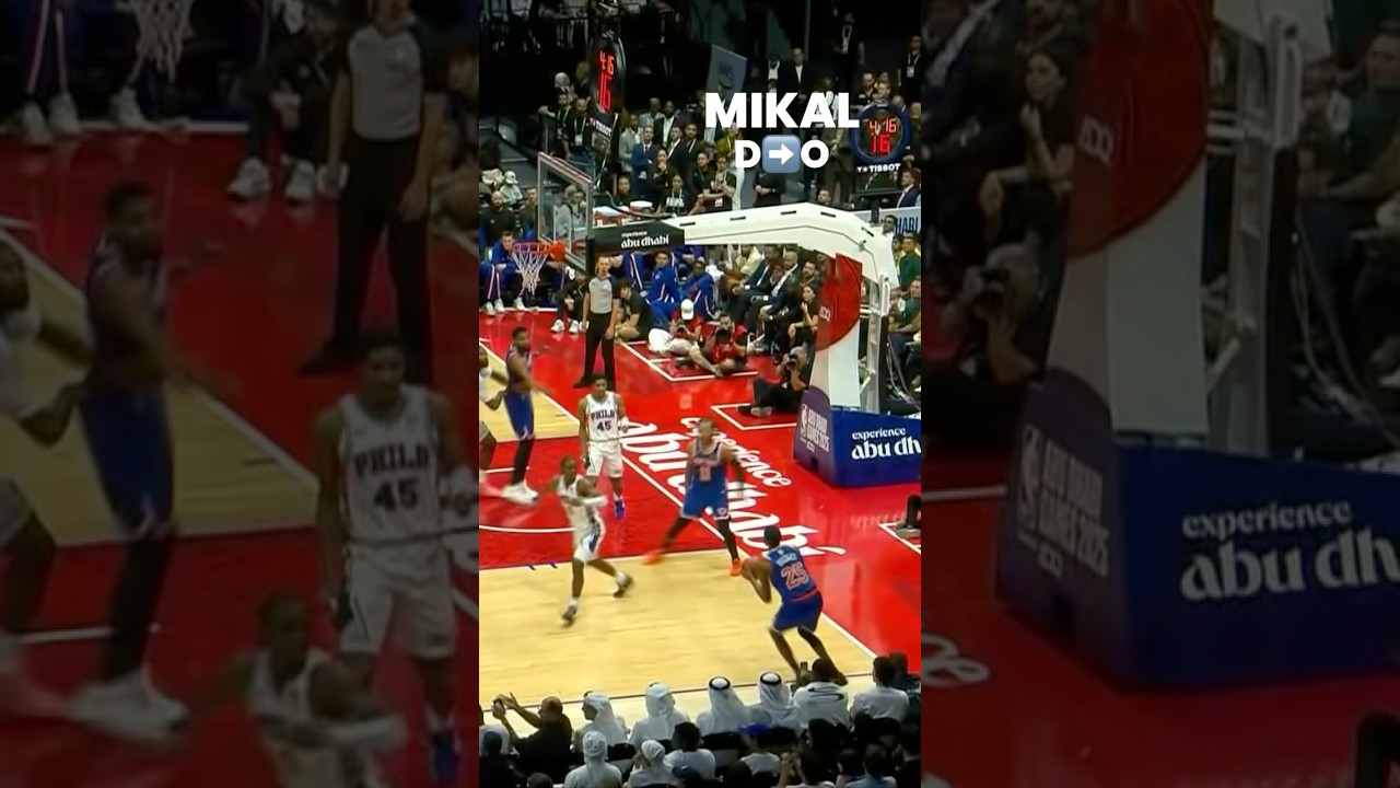Mikal Bridges Steals the Show with Key Play for Knicks in Abu Dhabi 🏀