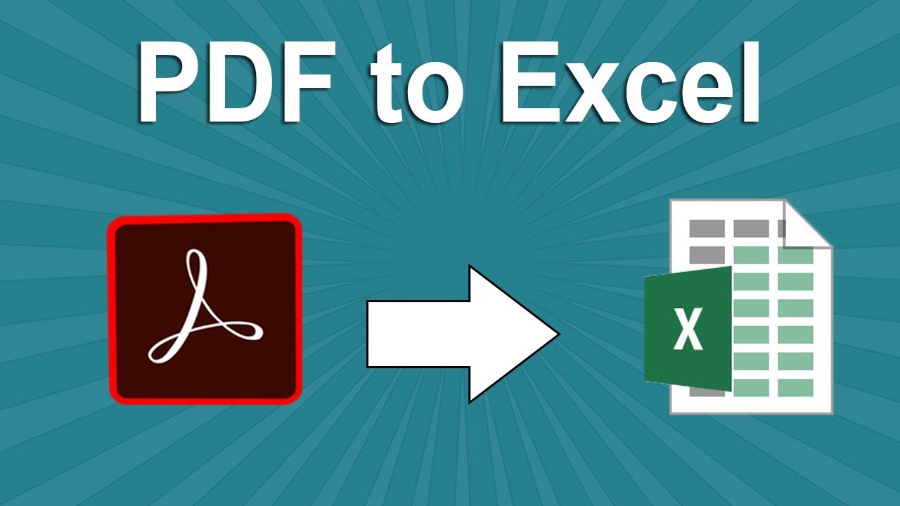 Convert Scanned PDF to Excel in Adobe Acrobat Pro