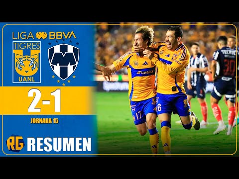 PARTIDAZO🔥TIGRES VS MONTERREY 2-1 | RESUMEN | LIGA MX CLASICO REGIO J15 2025
