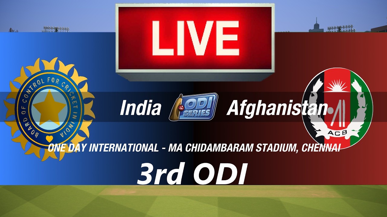 šLIVE- INDIA vs AFGHANISTAN, 3rd ODIšIND vs AFG 2026šCRICKET 26 GAMEPLAYšLIVE MATCH STREAMINGš