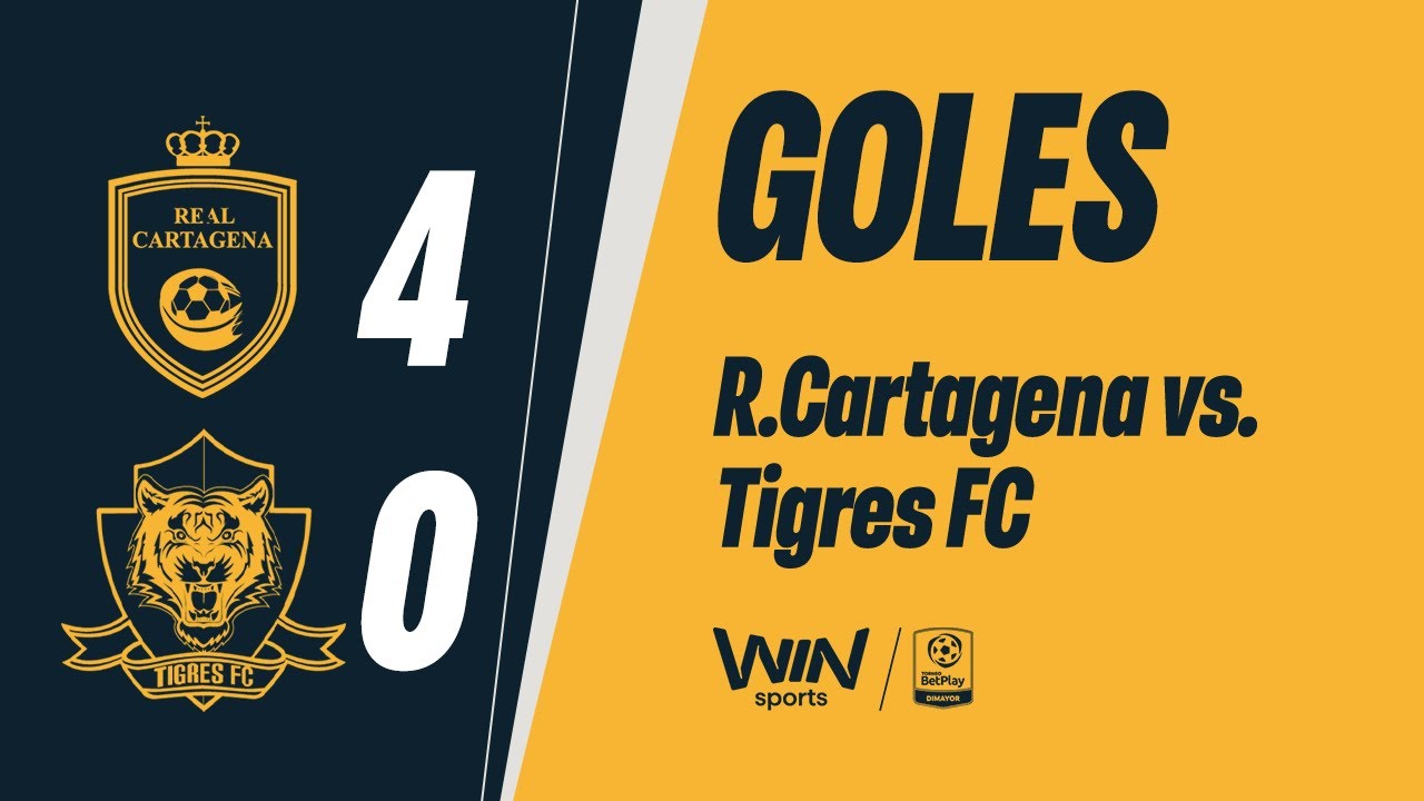 Real Cartagena vs. Tigres FC - Goles Torneo BetPlay 2025-2