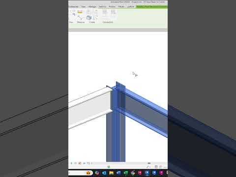 #revit - Steel Connections (Beam to Column) #architecture #revitstructure #fyp #revittutorial