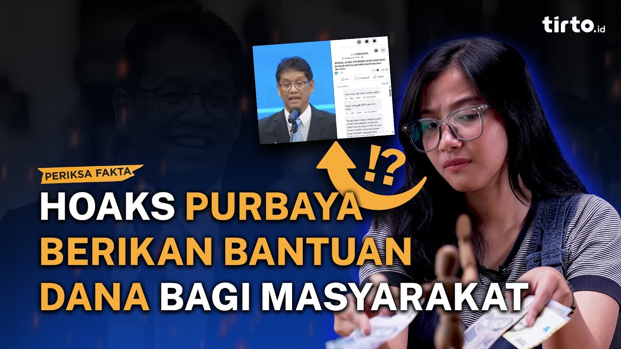 Fakta Hoaks: Purbaya Yudhi Sadewa Bantu Dana Masyarakat