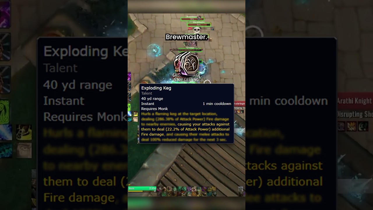 Maximize Exploding Keg Damage for Brewmaster 🥃