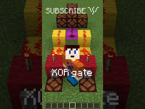 Use the XOR GATE for your redstone doors! | Redstone with PsiVolt #minecraft #redstone