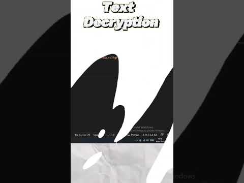 Decrypting Text Using Cryptography #pythonprogramming #cryptography #fernet #python #decryption