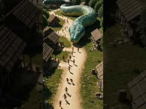 ๐ Giant Python Saves a Village from Flood | Emotional Short Story
