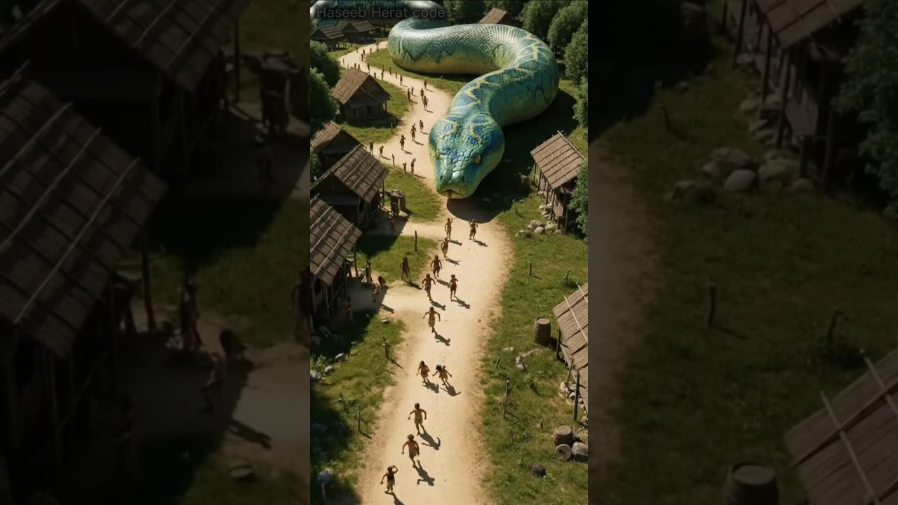 Giant Python Rescues Village from Flooding 🌊 | Heartwarming True Story