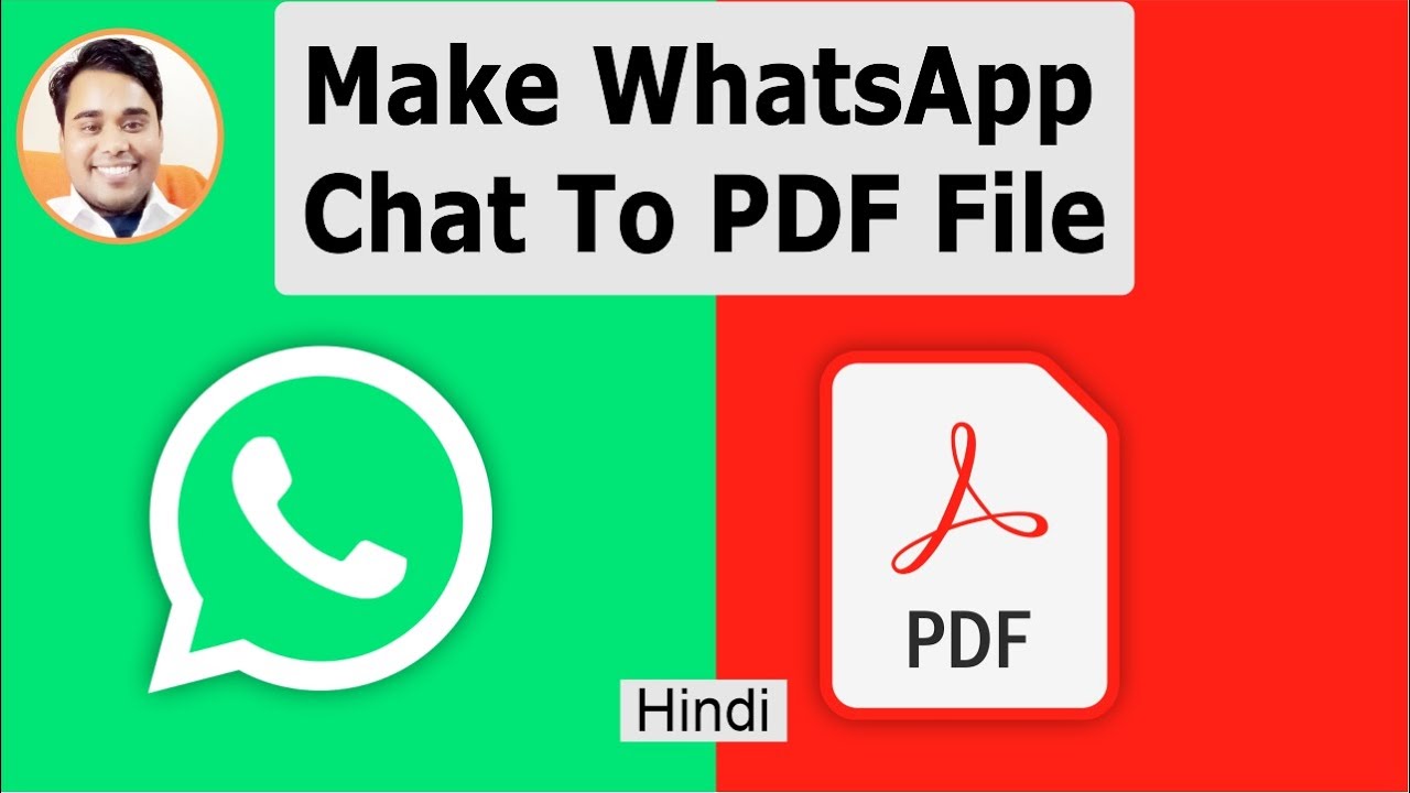 How to Save or Export WhatsApp Chat as PDF | Make WhatsApp Chat as PDF (Hindi)