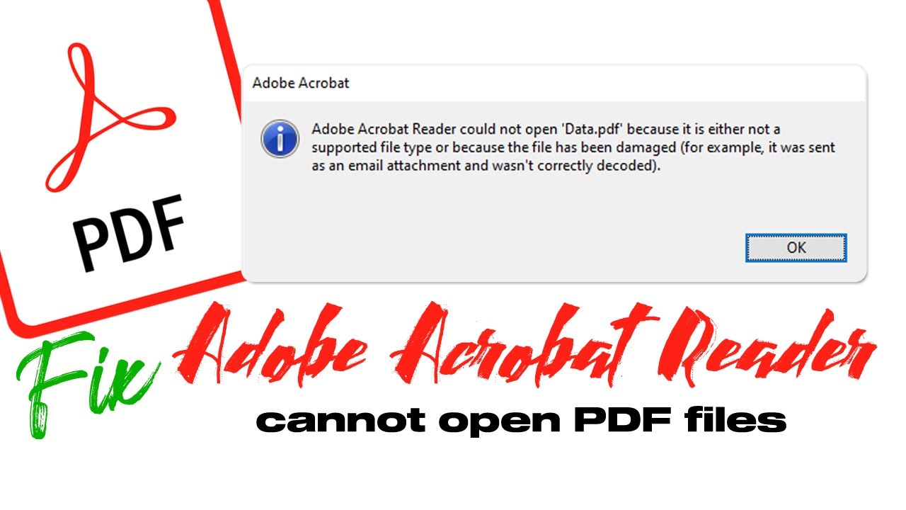 How to Fix Adobe Acrobat Reader Cannot Open PDF Files 📄