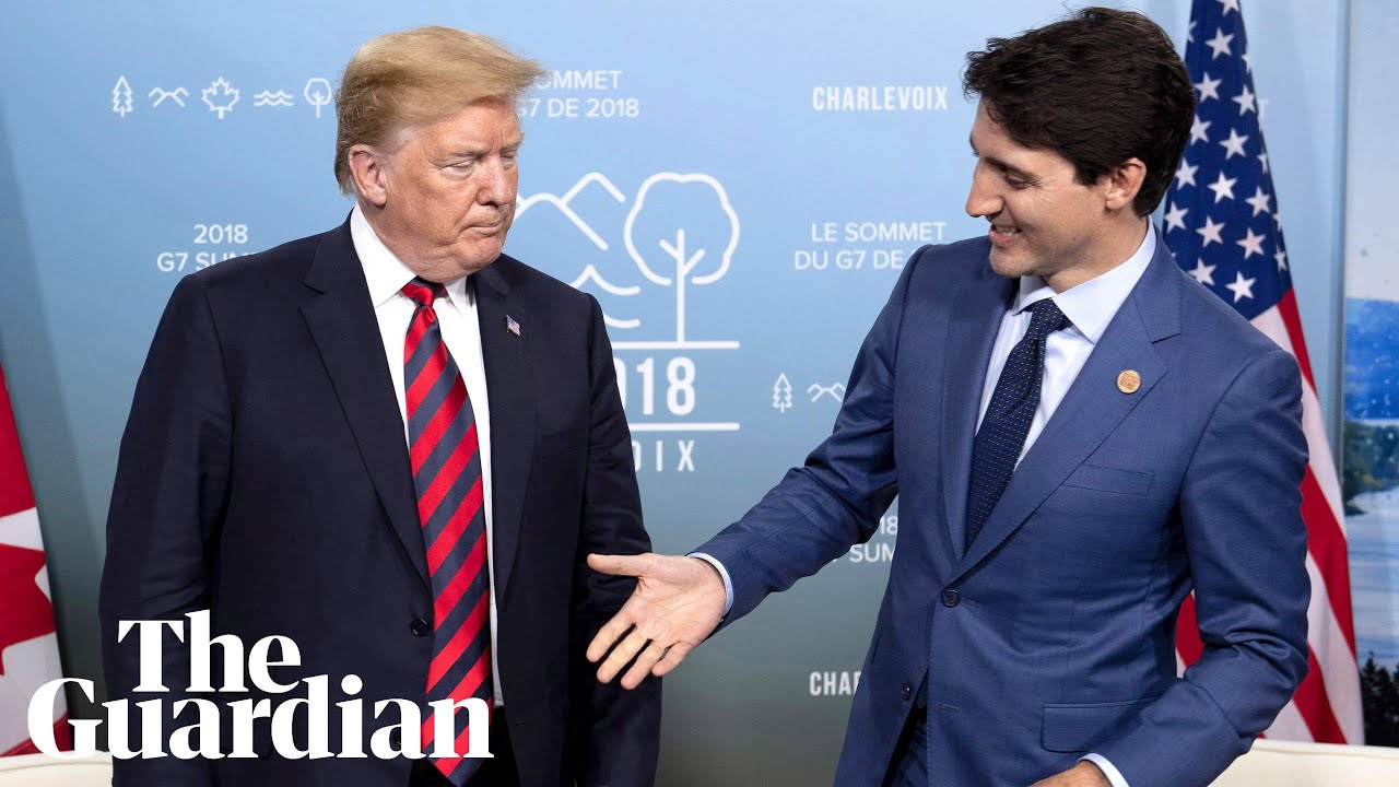Trump & Trudeau Meet at G7 Amid Trade Tensions 🇺🇸🇨🇦