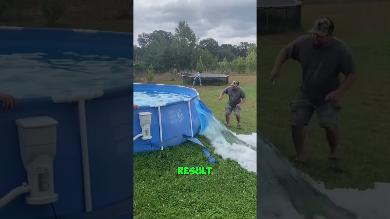 Family Turns Old Pool into Amazing Backyard Water Slide! 🌊