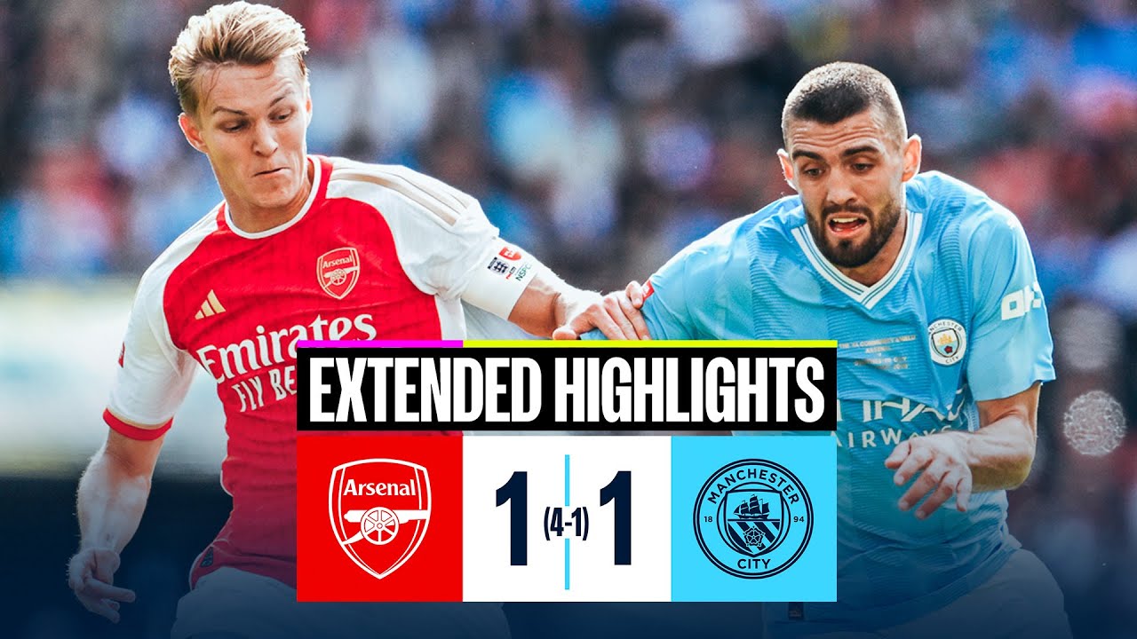 Arsenal & Man City Draw 1-1 in Community Shield | Penalty Drama at Wembley ⚽