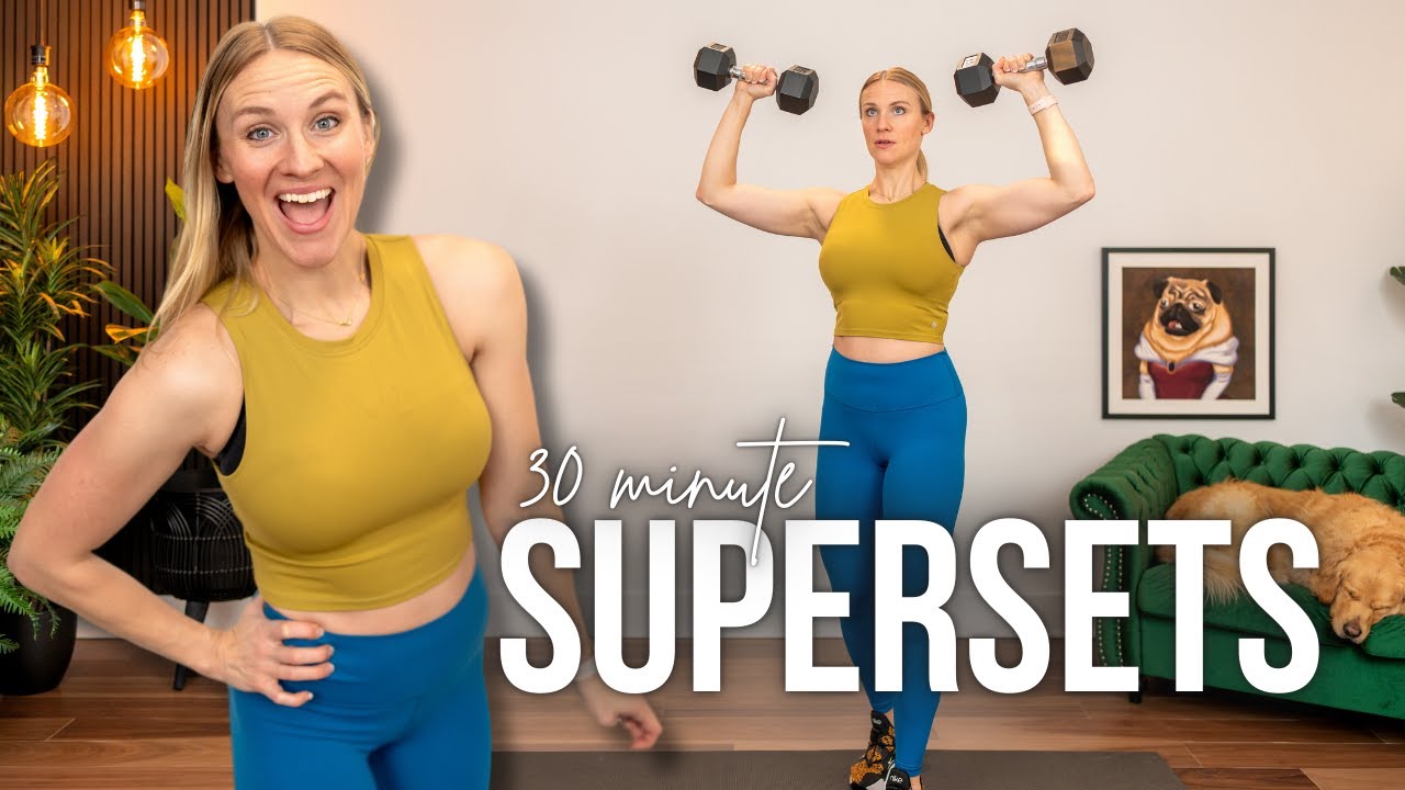 30-Min Upper Body Superset Workout 💪