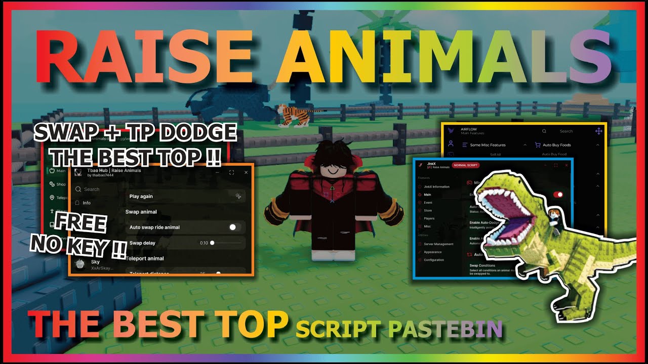 Ultimate Animal Raising Script 2025 🐾 | Auto Farm, Dodge, Swap, Buy, Sell & Feed