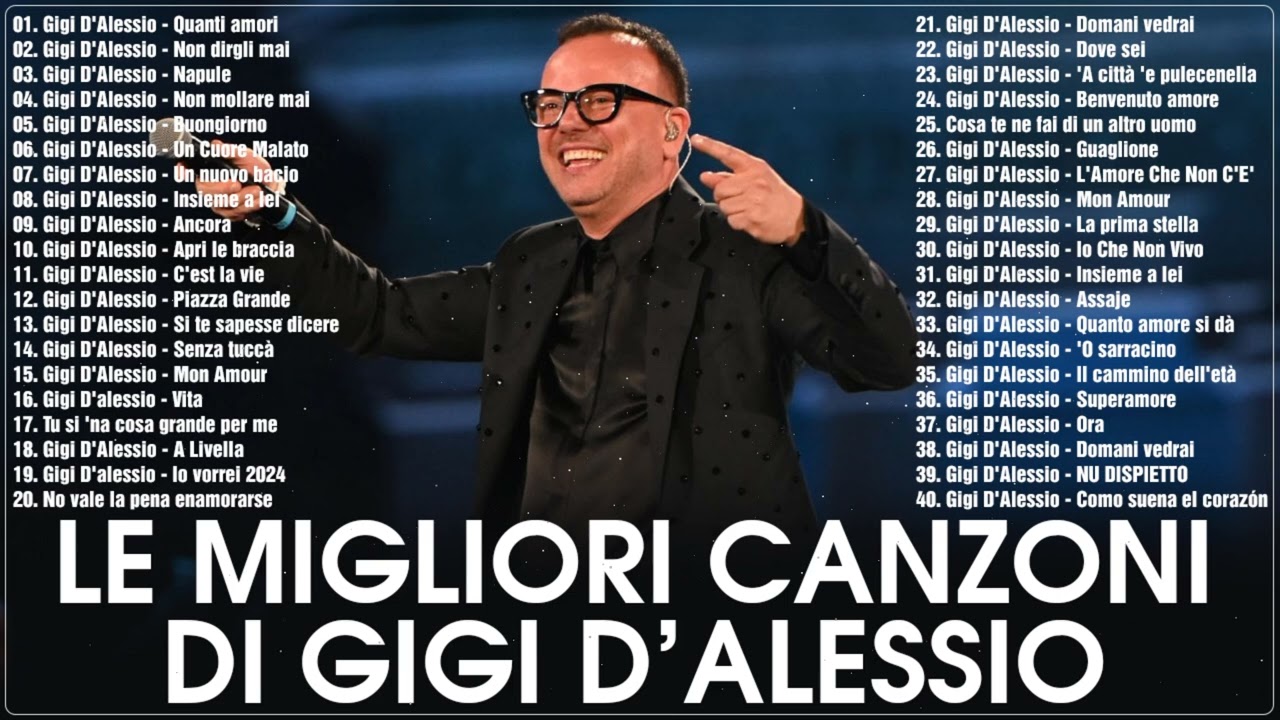 Le 10 Migliori Canzoni di Gigi D'Alessio 🎶 - Il Meglio del Cantante Napoletano