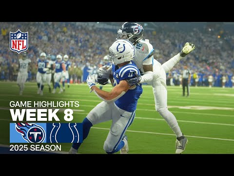 Tennessee Titans vs. Indianapolis Colts Game Highlights | NFL 2025 Season Week 8