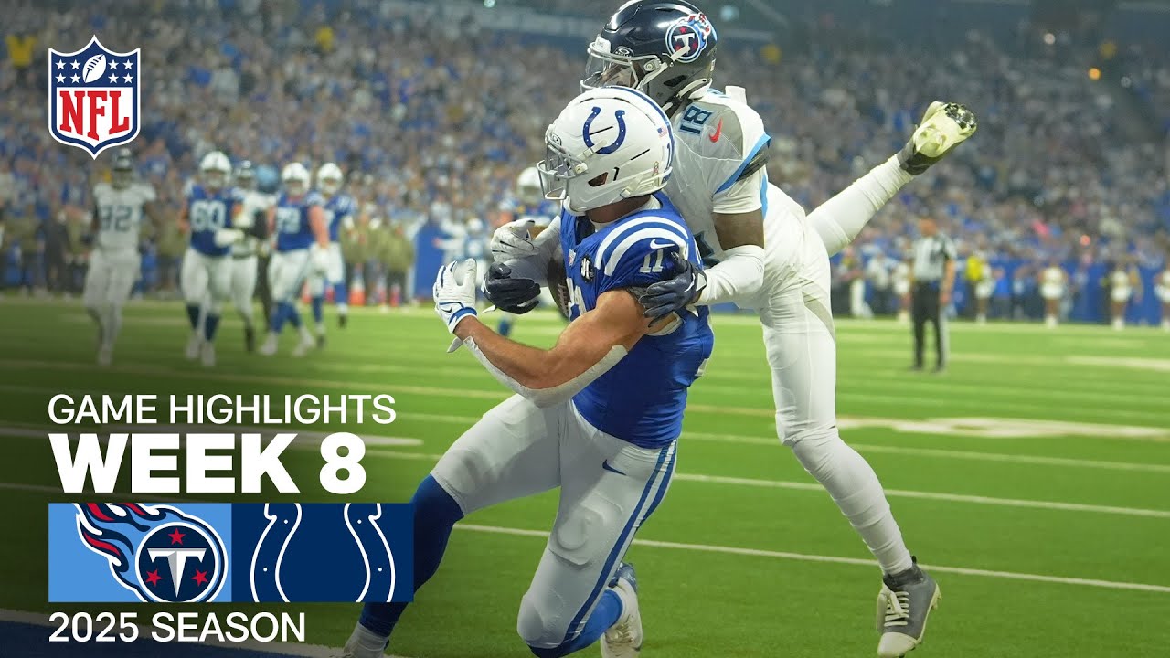 Tennessee Titans vs. Indianapolis Colts Week 8 Highlights | NFL 2025 Season 🏈