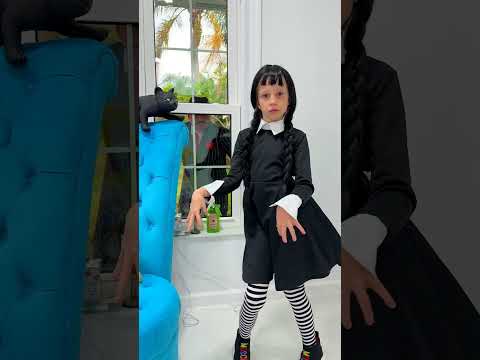 Nastya's Dance Inspired by Wednesday #shorts