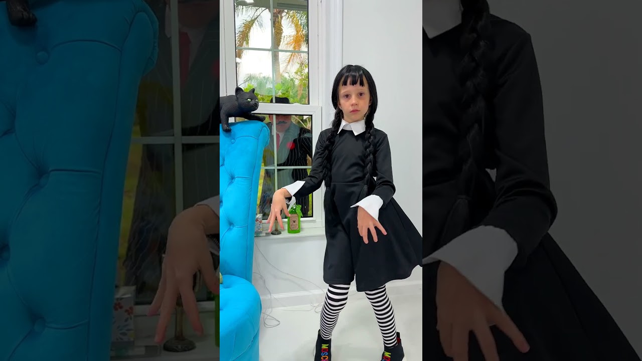 Nastya's Dance Inspired by Wednesday #shorts