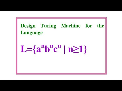 Design Turing Machine for the language a^nb^nc^n
