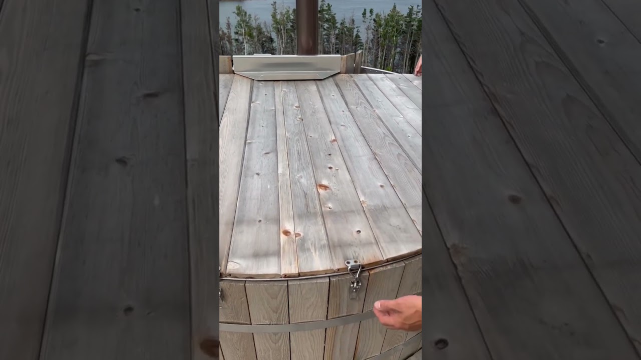 Wood Fired Hot Tubs: Ridge On The Chimney (Video 4/5)