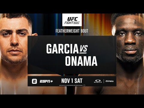 UFC Vegas 110: Garcia vs Onama Live Stream π₯