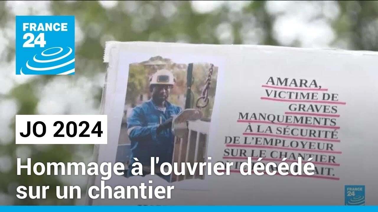 JO 2024 : Hommage émouvant à l'ouvrier disparu sur le chantier 🏗️