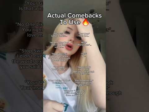 Actual Comebacks To Use 🔥 #dandelions