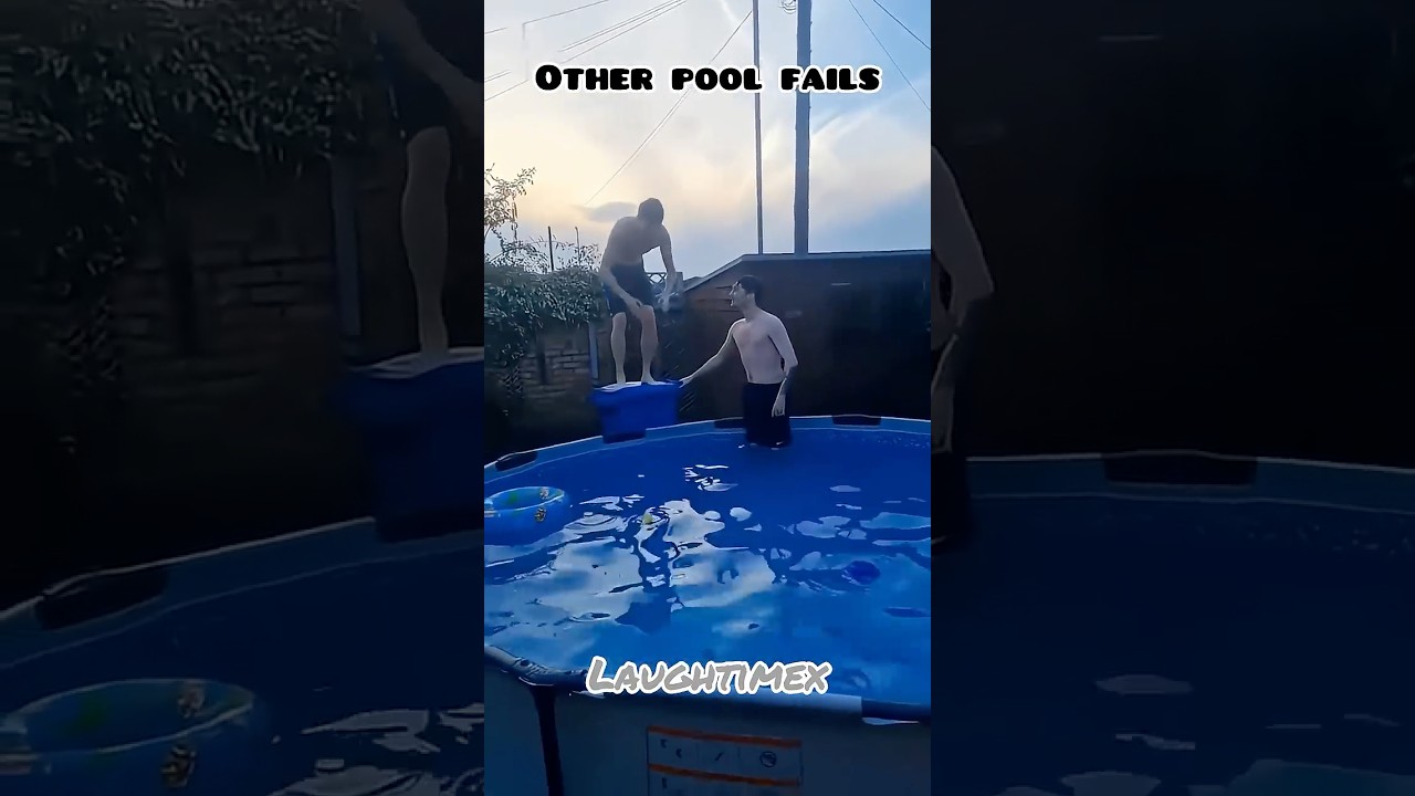 Unbelievable Pool Jump Fails 🤣