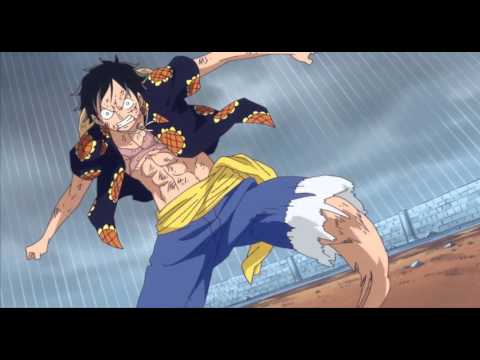 Luffy vs Doflamingo - Choque del Haki del Rey
