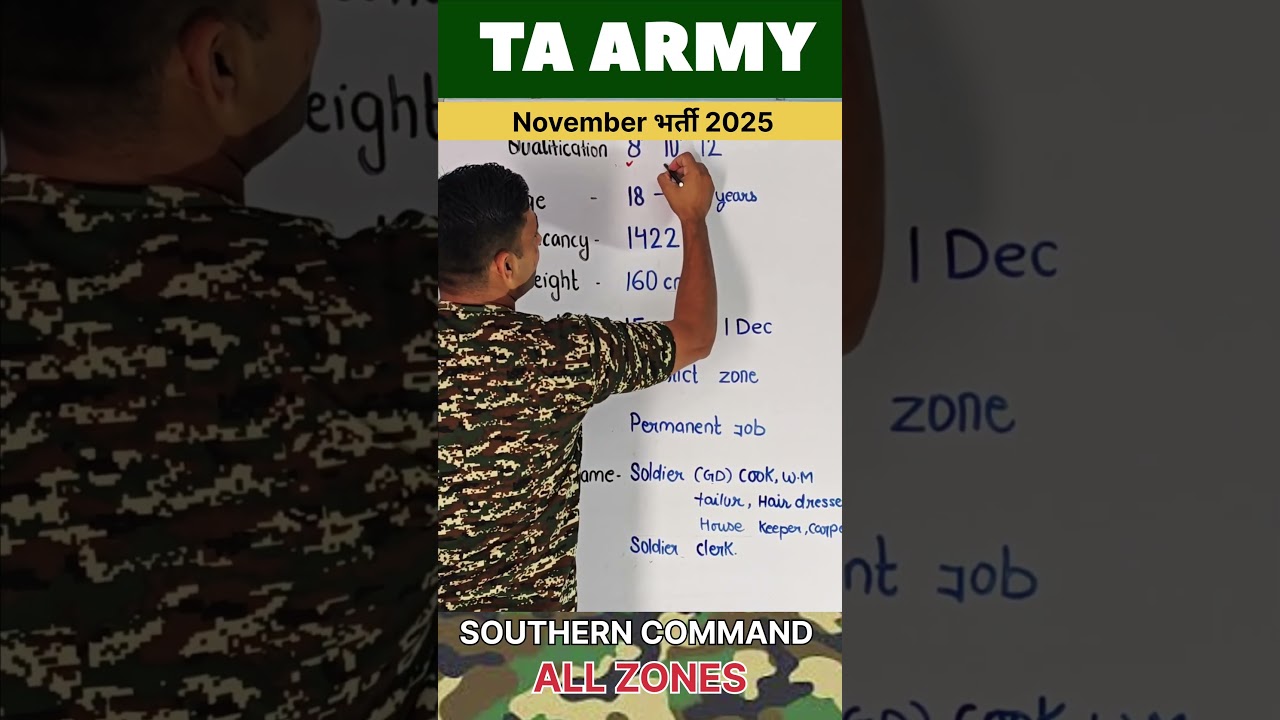 JOIN TA Army.. भर्ती 2025 नवंबर Ta भर्ती start, ta army vacancy #army