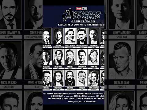 AVENGERS SECRET WARS CAST #avengers #spiderman #marvel