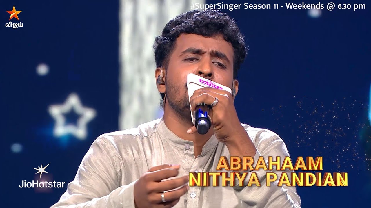 Glimpse of Anbendra Mazhaiyilae Song by #AbrahaamNithyaPandian | Super Singer Season 11