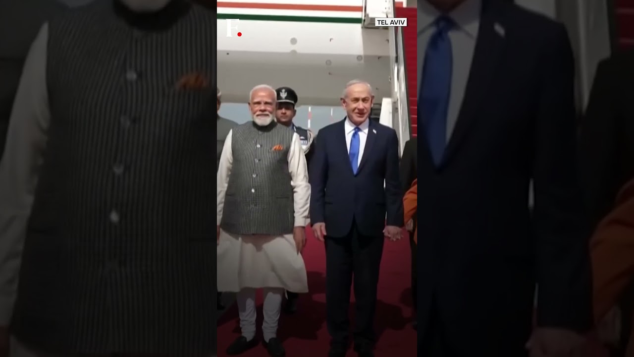 Netanyahu Welcomes Modi in Tel Aviv 🇮🇱