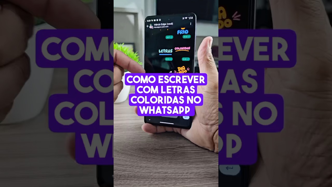 Como Enviar Mensagem com Letras Coloridas no WhatsApp #dicas #truques #whatsapp