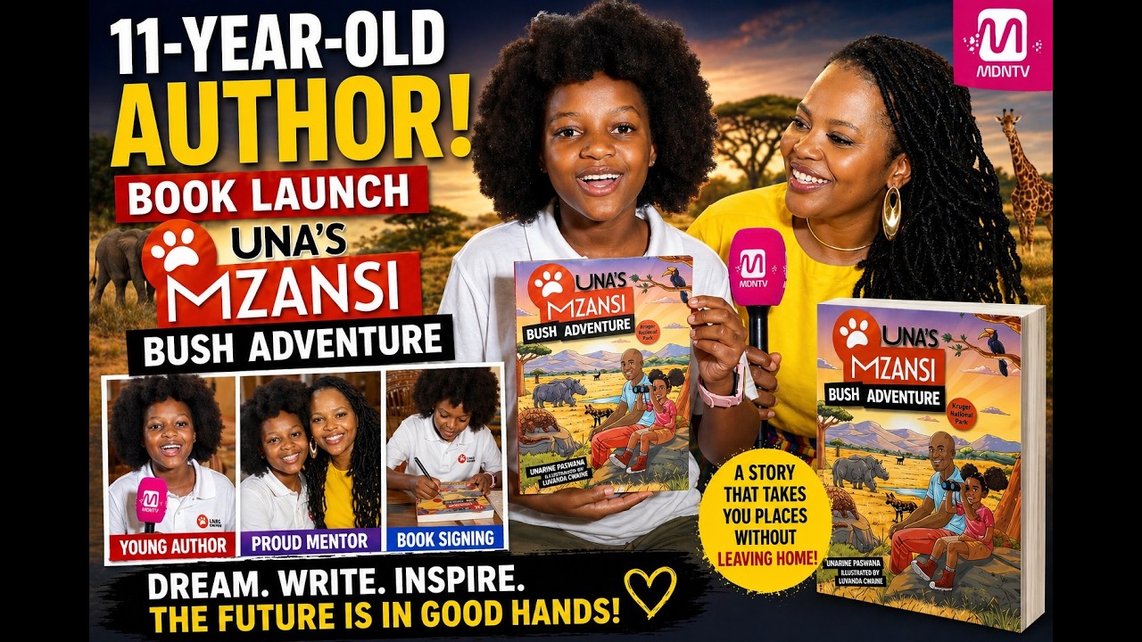 11-YEAR-OLD AUTHOR INSPIRES SA WITH HER FIRST BOOK | UNA’S MZANSI BUSH ADVENTURE