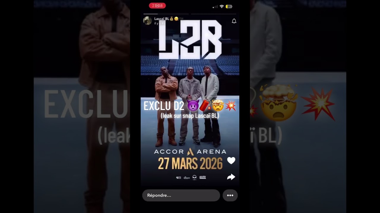 Soutenez L2B et D2 sur TikTok et Instagram pour leur succès ! 🎤